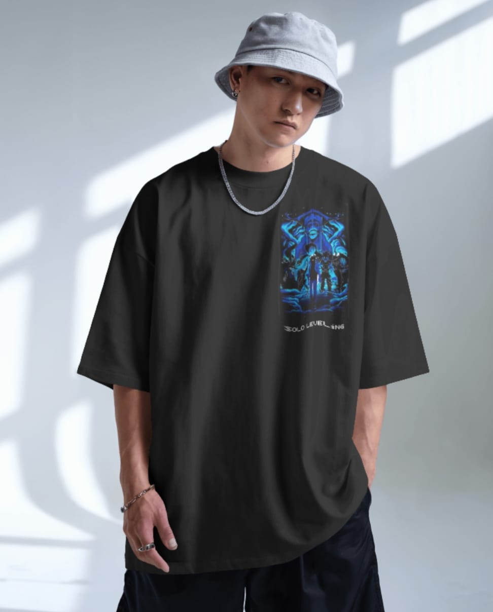 SOLO LEVELING over sized short sleeved tee shirt