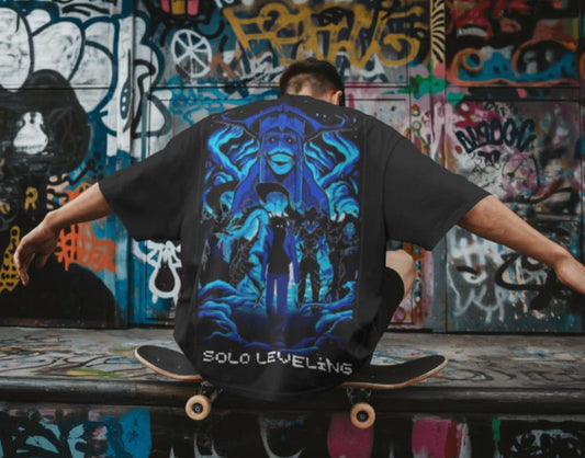 SOLO LEVELING over sized short sleeved tee shirt
