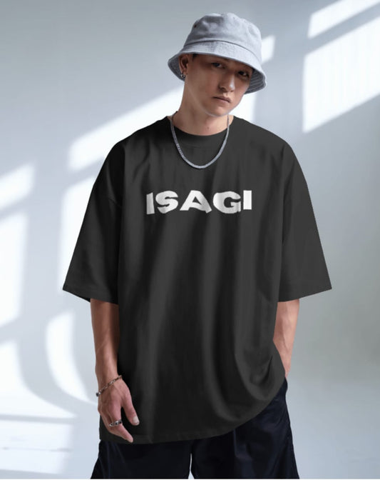 isagi short sleeve over sized tee shirt